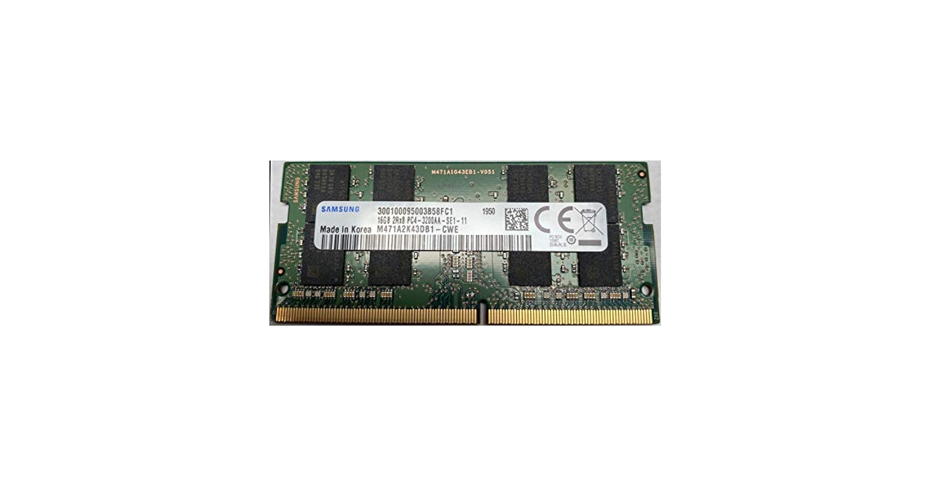SAMSUNG - r3 3200g+b450m+16gメモリーセット 16GB DDR4 3200MHz PC4-25600 1.2V 2Rx8 260-Pin SODIMM Laptop